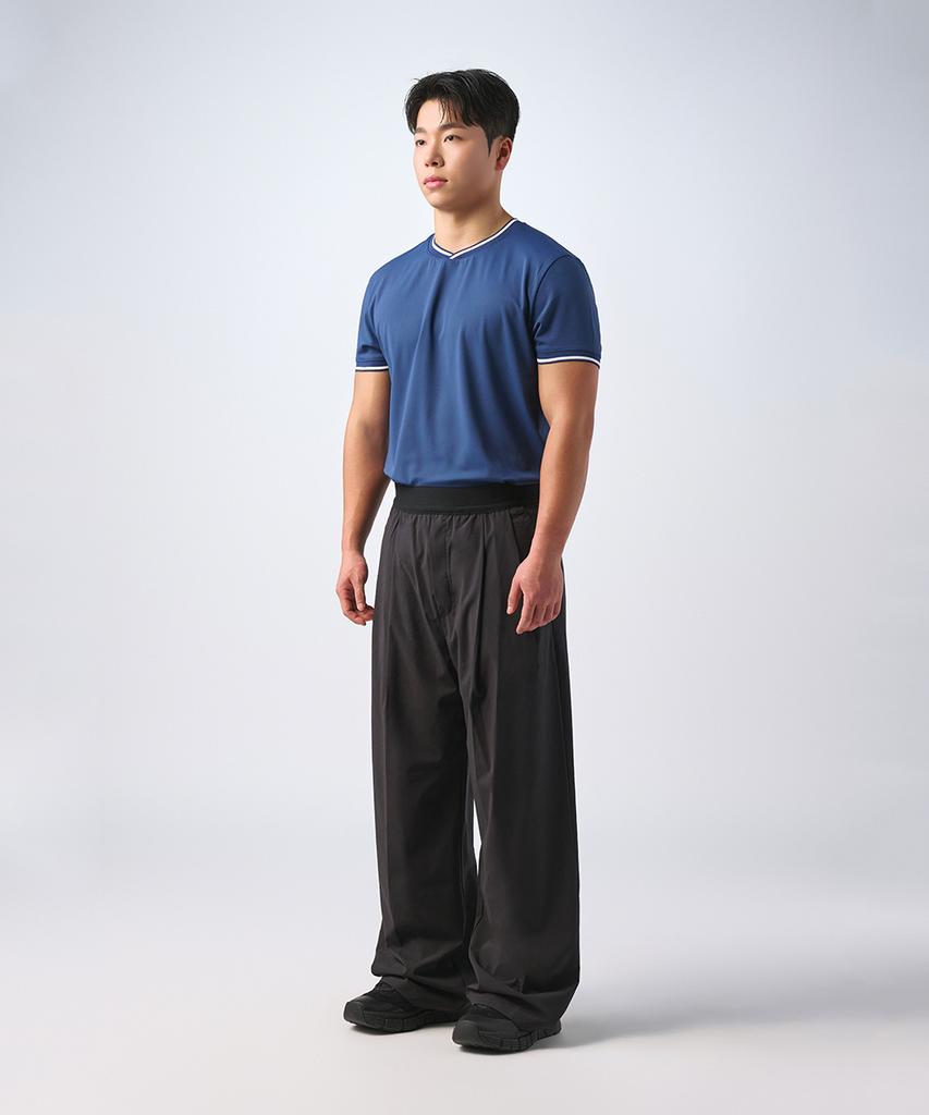 MUSINSA STANDARD SPORTS Dry-Act Muscle Fit Neck-Point Short Sleeve (4 Colors)