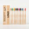 Eco Kraft Bag with Wavy Extended Handle Bamboo Charcoal Bristles for Adults Natural Biodegradable Bamboo Toothbrush