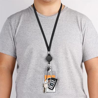 Neck Strap Key Chain Lanyard Card Holder Badge Reel Phone Key Ring ID Name Card Nurse Retractable Badge Holder Office Supplies