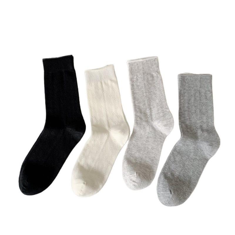 Women's Summer Thin Mesh Boneless Tube Cotton Socks