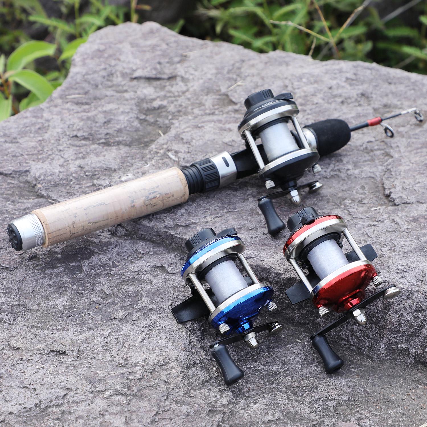 

Набор удочек и катушек для зимней рыбалки Удочка 70 см с катушкой для зимней рыбалки 3 цветов: красный/синий/черный Rod70cm&Reel чёрный