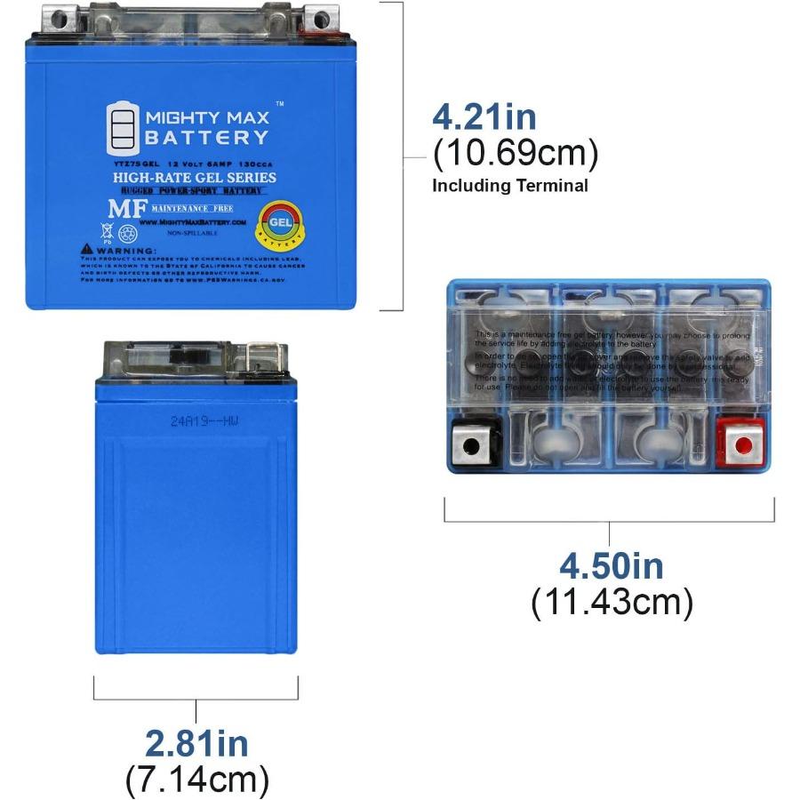 

12V 6Ah GEL Battery for Honda 50 NPS50 Ruckus 20032014 3 Pack LongLasting Deep Cycle Performance MaintenanceFree Design Ideal f United States