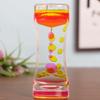 Hourglass Liquid Motion Timer Double Color Floating Liquid Drip Oil Glass Visual Timer Desktop Decoration Children Fidget Toys