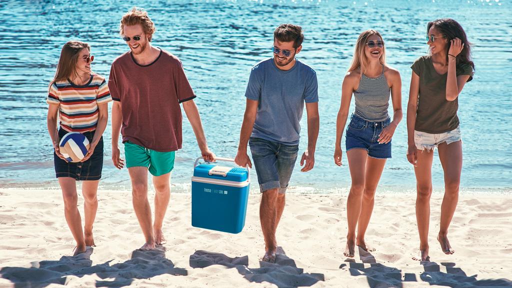 Geladeira de viagem para carro pequena 20L 230V 12V função de aquecimento Teesa B20