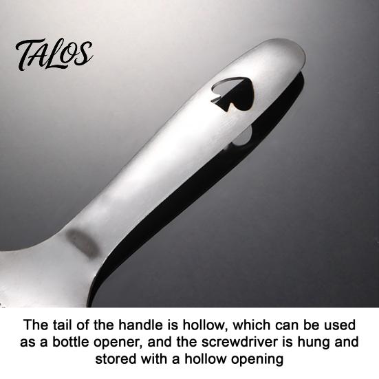 Handy Nut Grinding Spoon Stainless Steel Spoon, Garlic Ginger Mashing And Egg Separating Multifunctional Tool, Versatile Cooking Tool for RV Ergonomic