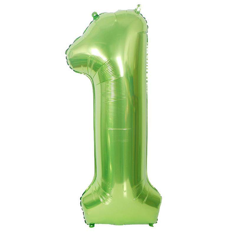 Fruit Green Number Balloon Foil Balloon Party Dress Up Wedding Decoration Birthday Balloon Party Balloons