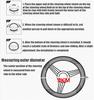 Crystal Carbon Fiber Fashion Sports Steering Wheel Cover Car Wheel Cover Non-slip Leather Braid For Steering Wheel
