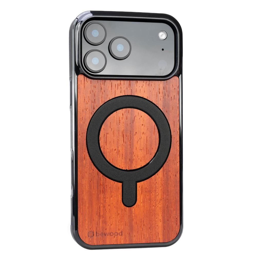 Bewood Wooden Case for iPhone 17 Pro Max padouk with MagSafe
