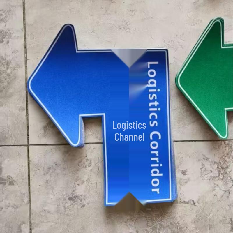 Logistics Channel Floor Safety Sign