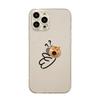 Cute Funny Cat Dog Clear Couple Phone Case For IPhone 17e 16e 17 Air 16 15 13 12 11 14 Pro Max Plus Protective Cover Soft Funda