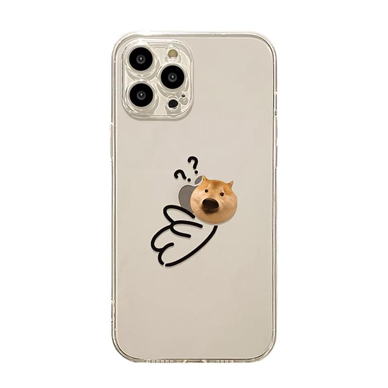 Cute Funny Cat Dog Clear Couple Phone Case For IPhone 17e 16e 17 Air 16 15 13 12 11 14 Pro Max Plus Protective Cover Soft Funda
