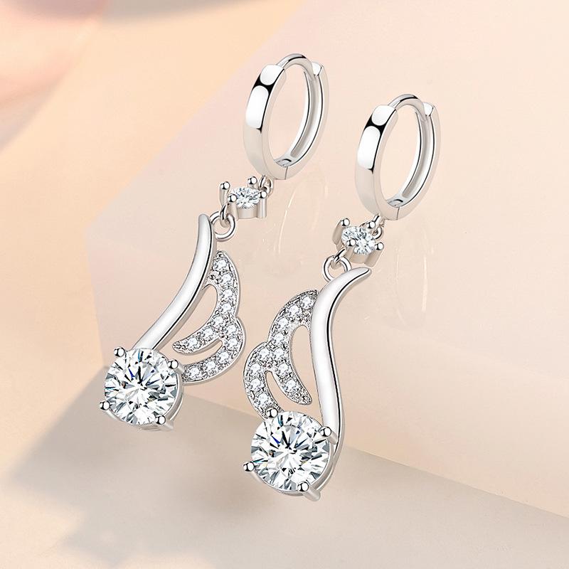 Lindon Copper Alloy Zircon Earrings Drop Earrings For Women Wedding Party Gifts