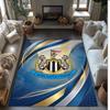Tappeto in Velluto di Cristallo con Stampa di Calcio del Newcastle United, Comodo Assorbente d'Acqua Antiscivolo Tappeto per Pavimento Interno