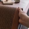 Cool Straight-Row Leather Sofa Cushion  New Light Luxury High-End Summer Seat Cushion Non-Slip Leather Sofa Cover Mat