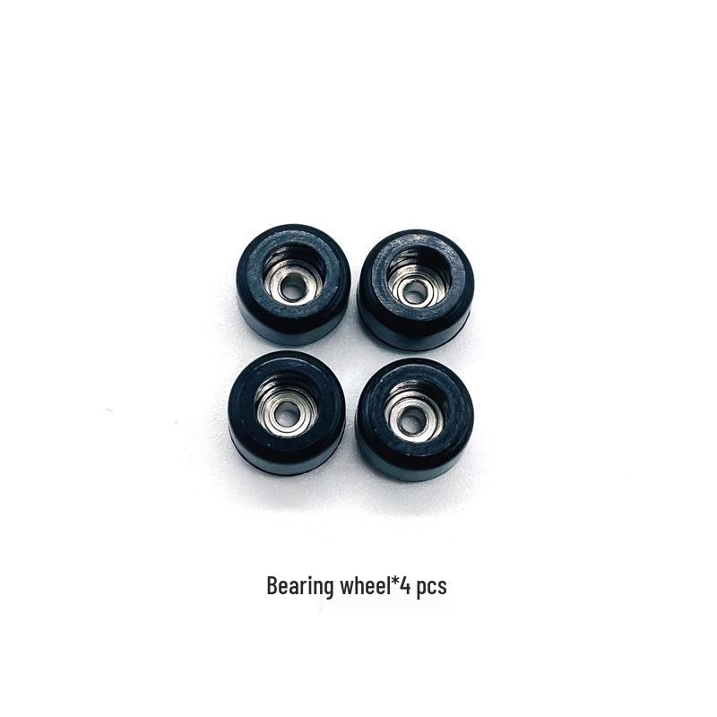 Multi-Color Fingerboard Wheels with Bearings - 4-Pack Professional Upgrade