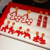 Fashion Jewelry Chinese Style Pony Earrings Fu Character Red Drop Earrings  Woman
