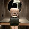 Fun Underwear Seduction Suit Neck Skirt Sexy Backless Tight Hip Wrap Role-playing System