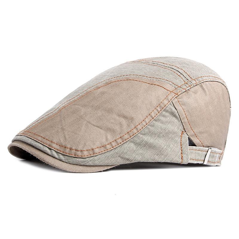Beretă din bumbac de primăvară, toamnă, șapci pentru bărbați, cusătură, șapcă vintage britanică, șapcă plată, Gatsby, pictori, pălării, șofer, pălărie de iederă Boina