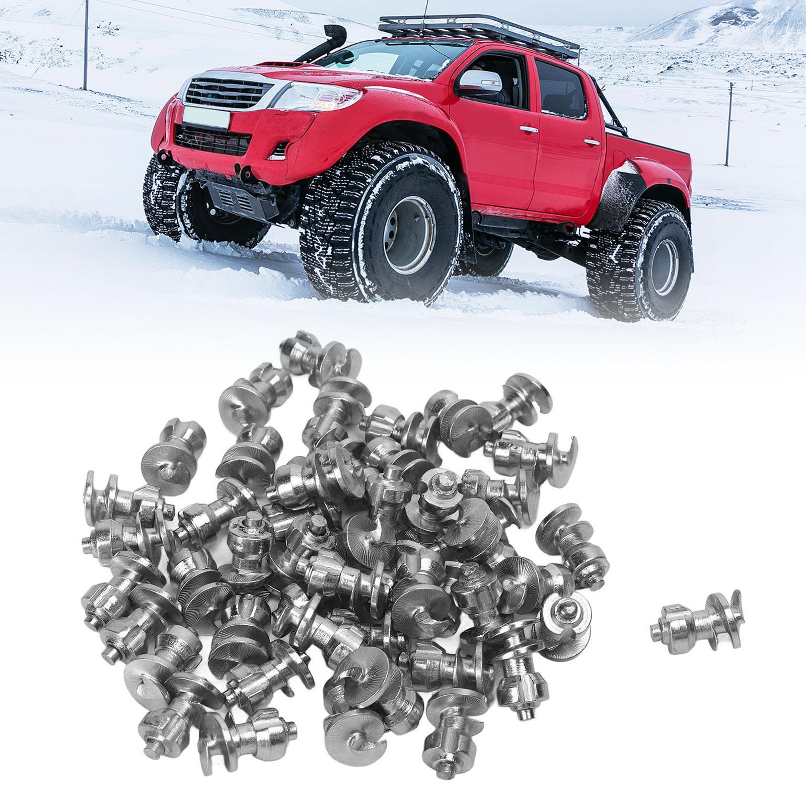 Banden Spikes, 9,5 mm 0,4 inch Sneeuwschroef Spikes voor Winterrijden, Vrachtwagens, Motoren, ATV's, 50 Stuks