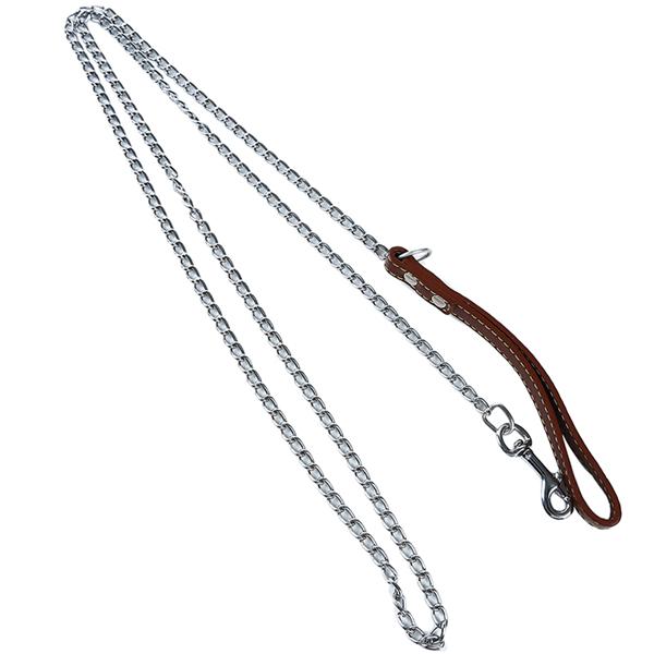 Pet Leash Chain Lead Dog Chain Antibitemetalchain Chainleashhandle Dogchain