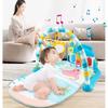 Babyaktivitet Treningsstativ tidlig utdanning 0-36 måneder Lekegaver Musikalsk Nyfødt Piano Keyboard Krypeteppe Pedal Lekematte