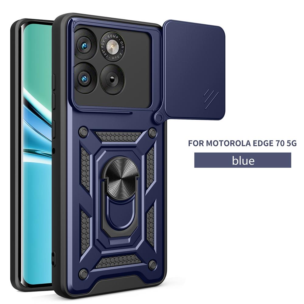 For Motorola Moto Edge 70 5G Case Car Magnetic Ring Holder Armor Shockproof Coque for Moto Edge70 Lens Protect Cover