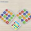 Geometric Puzzles Shape Color Matching Board Preschool Educational Montessori Toys Kids Brain Teaser Puzzle Logic Game with Card