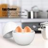 Microwave Hard Boiled Egg Cooker 4 Eggs Capacity Compact Design ABS Material Egg Shape Microwave Function Egg Boiler Steamer