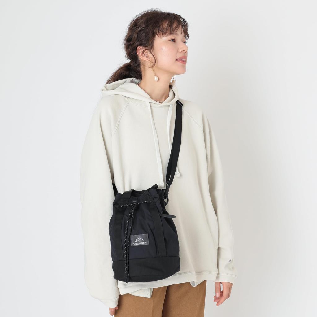 Gregory Ladybird 2-Way Bucket Shoulder Bag, Women's, Indie Black