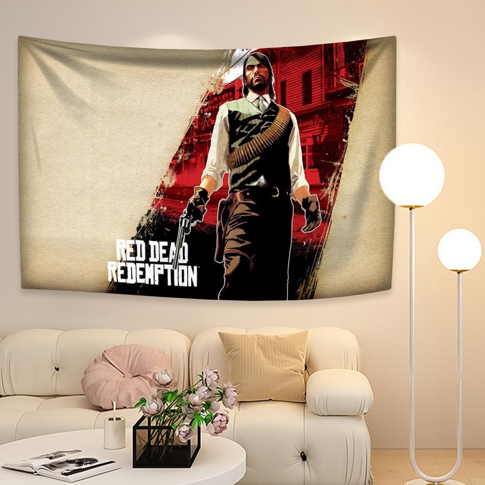 Game RDR 2 Tapestry Digital Prints Flag Fashion Home And Garden Decor Wall Hanging Covcering For Bedroom Dorm Party Wall Banner