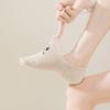 Damen Bootssocken, Dünne Baumwollsocken für Frühling und Sommer, die nicht verrutschen, Silikon Anti-Rutsch Sommer Unsichtbare Socken, Eye Kurze Socken