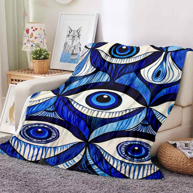 Mystic Eye Art Blanket Soft And Portable Four Season Home Bed Sofa Blanket Office Travel Lunch Break Warm Blanket A3
