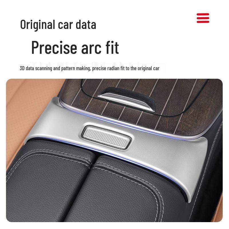 Mercedes-Benz Clasa E/C GLC Cutie Cotieră Buton Cadru Decorativ - Accesoriu Modificare Interioară.