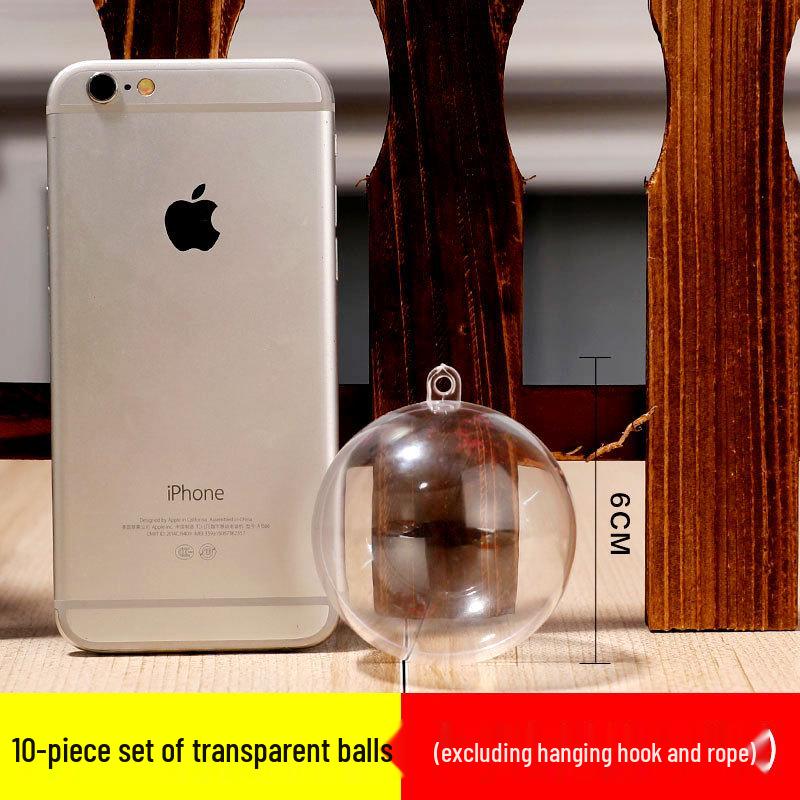Transparent Christmas Ceiling Hanging Ornament Ball