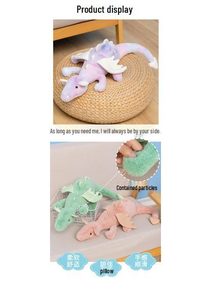 Multi-color Plush Snow Dragon Dinosaur Doll - Child's Companion Gift