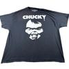 Ripple Junction Chucky T-Shirt Men's 3X Black Cotton Graphic Crew Neck Pullover Unisex T-Shirt