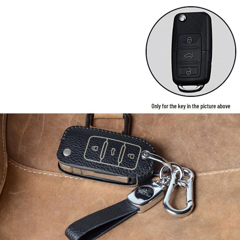 Volkswagen Key Protection Cover: Fits 21 Models, Including New Passat, Magotan, 330GTE, and B8B7 - Genuine Leather
