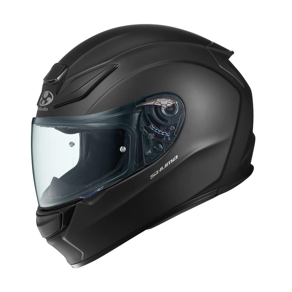 OGK KABUTO SHUMA Full Face Motorcycle Helmet, Flat Black (Size: M)