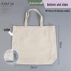 Custom Wear-Resistant Graduation Souvenir Canvas Tote Bag with Ribbon
