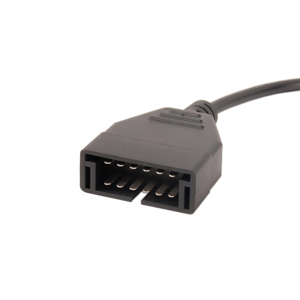 Für GM 12-Pin OBDII OBD2 Auto-Diagnoseanschluss-Adapterkabel GM12 auf 16-Pin-Kabel für GM-Fahrzeuge Auto-Scanner-Adapter