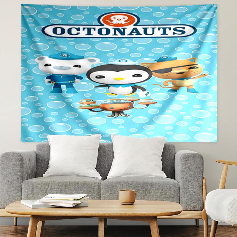 1PC Octonauts Adventure Beyond Tapestry, Unique Design Tapestry, Suitable for Bedroom,Livingroom, Playroom,Heartwarming Holiday Gifts