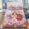 Anime C-Cardcaptor Sakura Love Child Duvet Cover Set HD Comforter Cover Bedclothes for Kids Bedding Sets Bedroom Decor