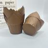 50Pcs Pastry Tools Muffin Cupcake Liners Tulip Style High Temperature Resistant Cupcake Paper Cups Oilproof & Non-Stick