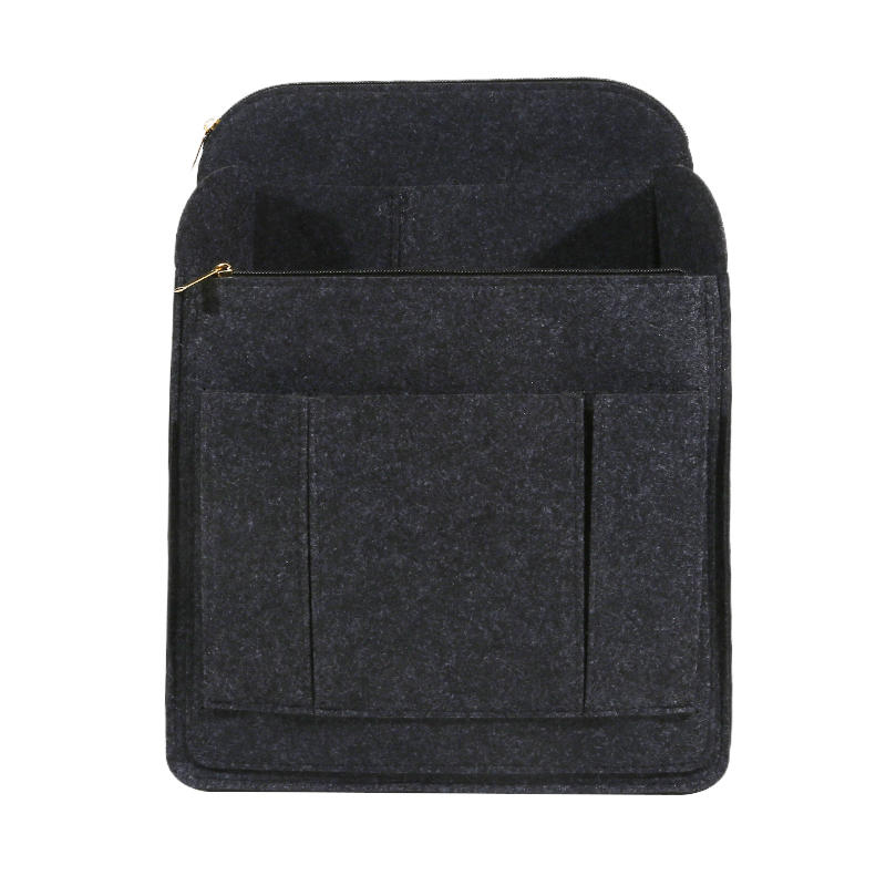 Multi-Grid Felt Backpack Organizer Insert for Women And Men Lightweight Travel Rucksack Insert with Zipper Pockets