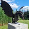 Garden Dragon Statue Fountain Dragon Ornament Resin Water Fture Sculpture for Home Garden Decoration