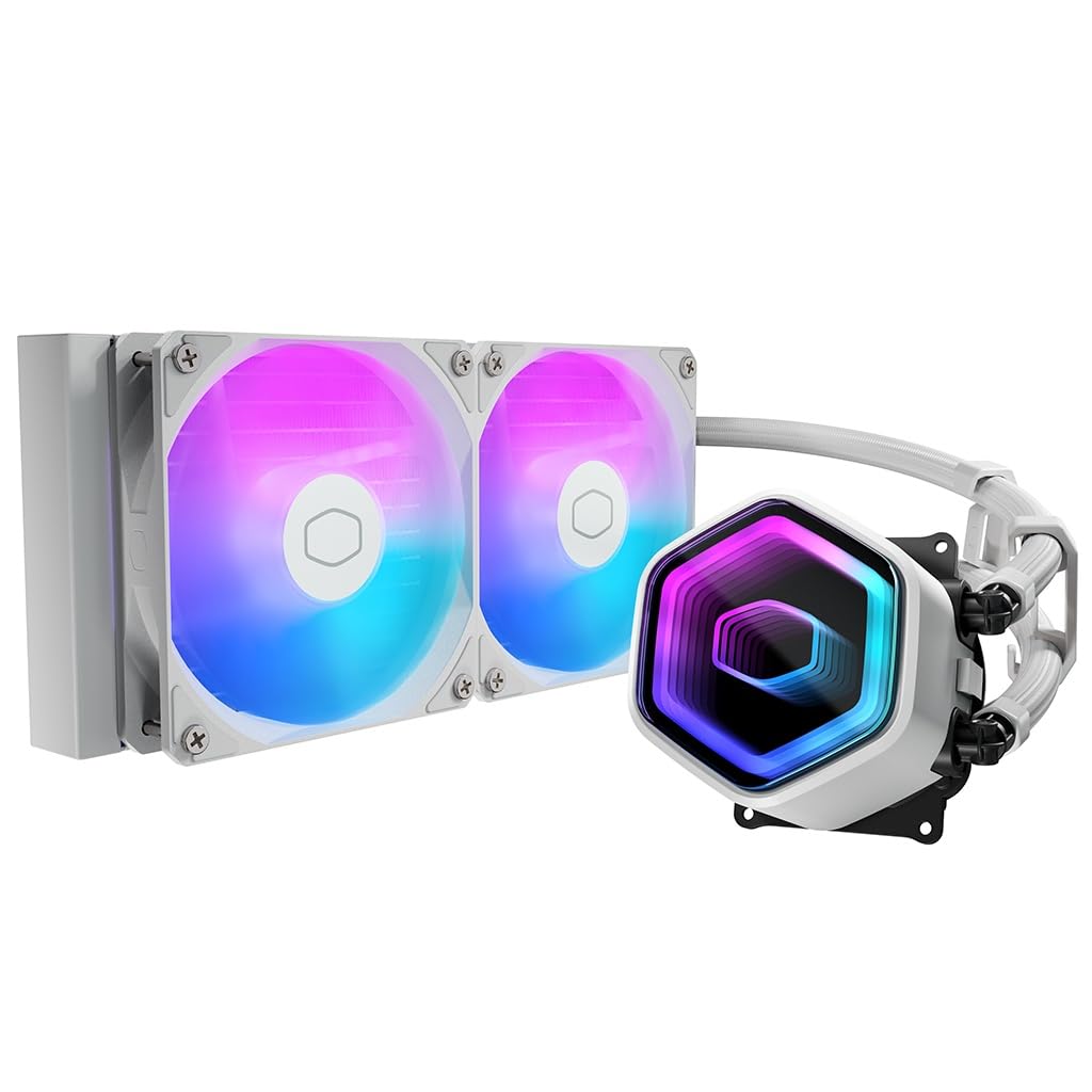 Cooler Master MasterLiquid Core II 240 White ARGB X6G2 Liquid CPU Cooler FN2619 All-in-One MLW-D24M-A18PA-JW