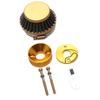 15mm 40-5 Luftfilter-Adapterplatten-Kit Passend für 2-Takt 43cc 47cc 49cc Rasentrimmer, Stand-Up-Scooter, Pitbike-Mini-Bike