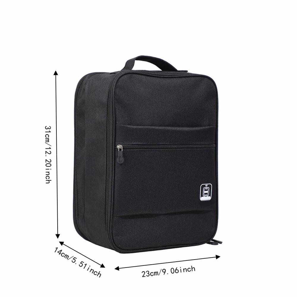 Hangable Travel Shoe Organizer Zippered Closure Storage Pouch Portable Folding Shoe Bag  Men Women