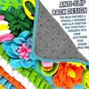Snuffle Mat for Dogs, 15.4''*15.4'' for Small & Medium, Fleece Mentally Stimulating Toys for Dogs Cats Rabbits, Helps Control Eating Speed and Train S