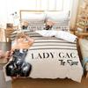 3D-Druck Lady Gaga Bettwäsche-Set Jungen Mädchen Twin Queen King Size Bettbezug Kissenbezug Bett Jungen Erwachsene Heimtextilien